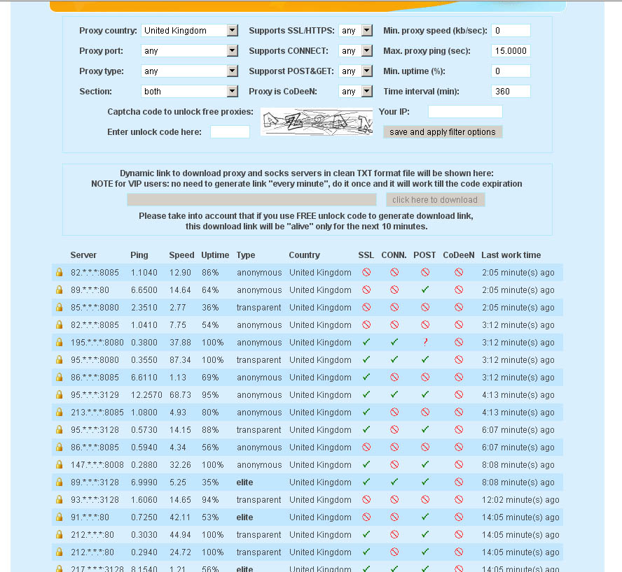 proxy list txt